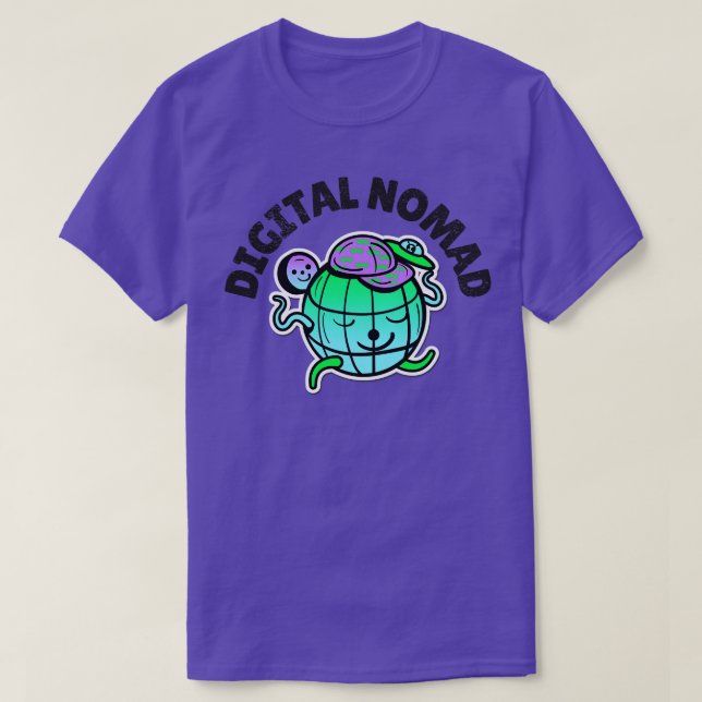 Globetrotter Traveling Digital Nomad T Shirt (Design framsida)