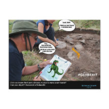 #GLOBEXIT DINO-KORT (Flat Earth 2017 Collection)