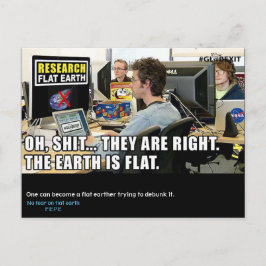 #GLOBEXIT RFE-KORT (Flat Earth 2017 Collection) Vykort