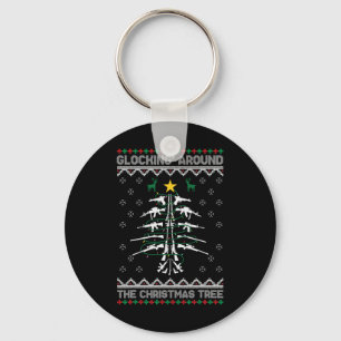 Glockar runt julgranen ful jul nyckelring