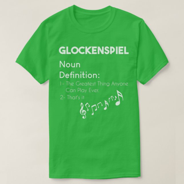 Glockenspiel Funny Definition Humor Funny Glockens T Shirt (Design framsida)