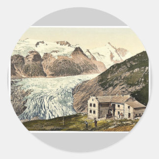 Glocknerhaus, med mästerskap och Grossglockner, bi Runt Klistermärke