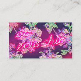 Glöd för 311 neon gör episk chic visitkort