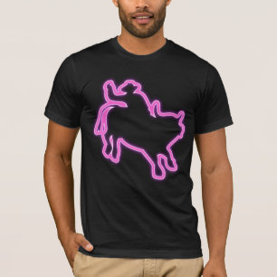 Glöd för Cowboy för Rodeo för idé för gåva T Shirt