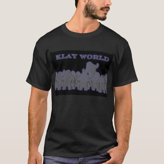 Glöd för Klay världssvart Tee Shirt (Framsida)