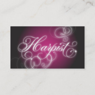 Glöd för krusidull för Harpistvisitkort elegant Visitkort