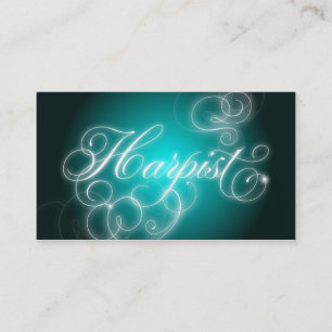 Glöd för krusidull för Harpistvisitkort elegant Visitkort