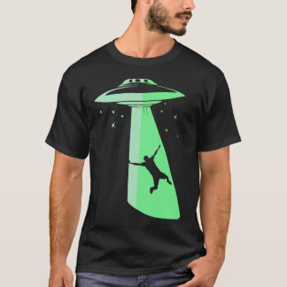 Glöd i den Sci Fi för natt för mörkUfo-kidnappning T Shirt