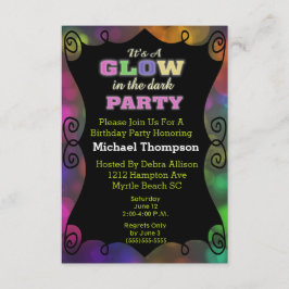 Glöd i Mörkens födelsedagsinbjudningar Inbjudningar