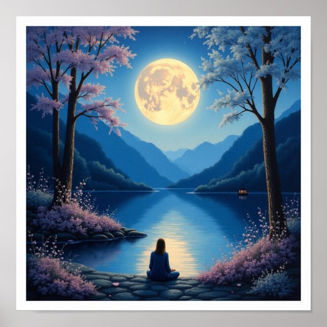 Glöd-i-mörkret Akvamålningar! 🎨🌟  Poster (Framsidan)
