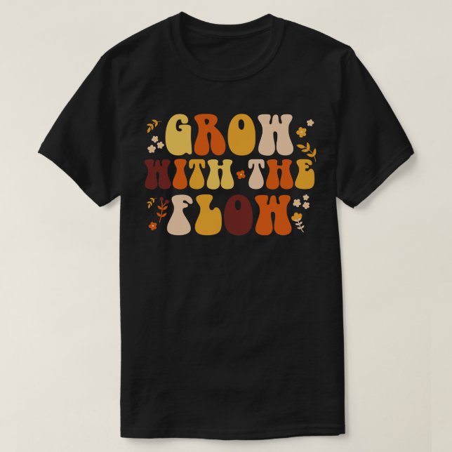 glöd med Blommigten Retro-mentalhälsa Matt T Shirt (Design framsida)