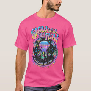 Glöd Med Flödet Maneter Vaporwave Estetik T Shirt