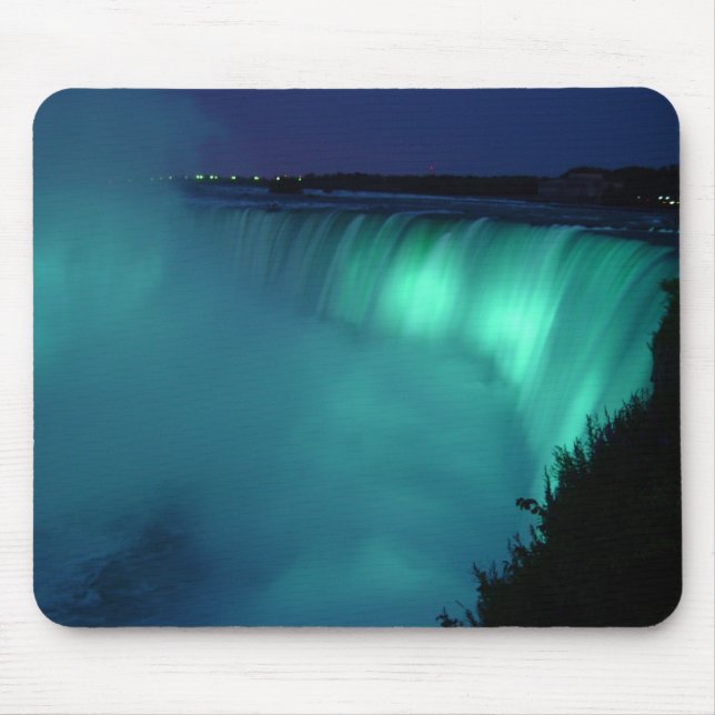 Glöd Mousepad för hästskonedgångNiagara Falls Aqua Musmatta (Framsidan)