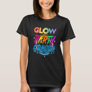 Glöd Party Farfar Glödeffekt för Paint Splatter T Shirt