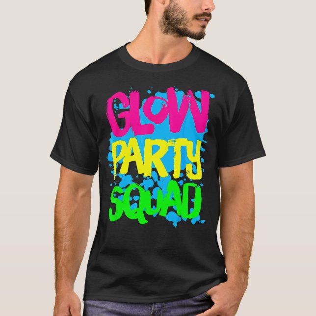 Glöd Party-kvadrat P Aint Spl Attect-effektglöddel T Shirt (Framsida)