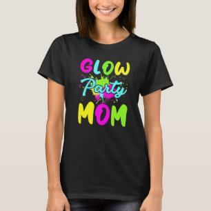 Glöd Party Mamma Neon Ljus Party Mors dag T Shirt