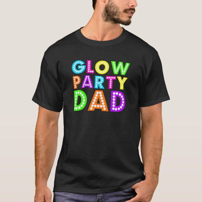 glöd Party Pappa-Neon Party T Shirt (Framsida)