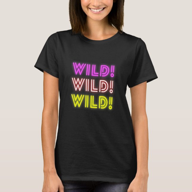 Glöd vild t-shirt grafisk topp (Framsida)