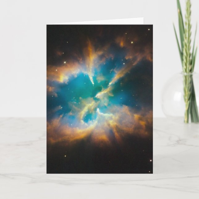 Glöda för planetarisk nebula för NGC 2818 Kort (Framsida)