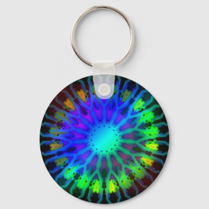 Glöda i den mörka Kaleidoscopekonsten Nyckelring