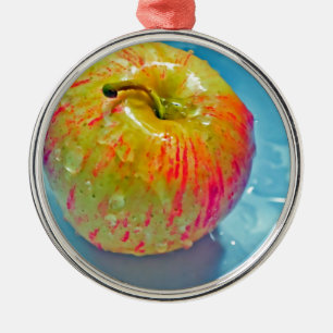 Glödande Äpple Julgransprydnad Metall