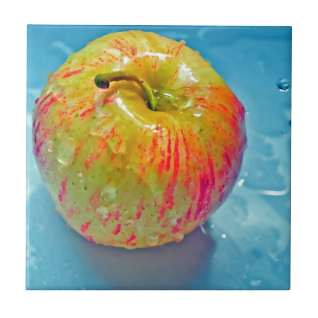 Glödande Apple Kakelplatta (Framsidan)