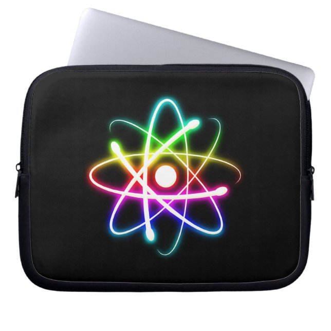 Glödande Atom Laptop Fodral (Framsidan)
