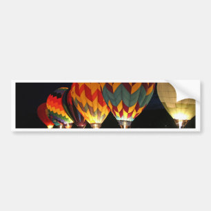 Glödande ballonger! Tända upp natten! Bildekal