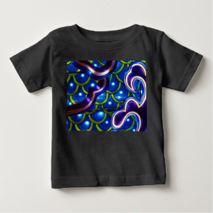 Glödande Blå Fjäll T Shirt