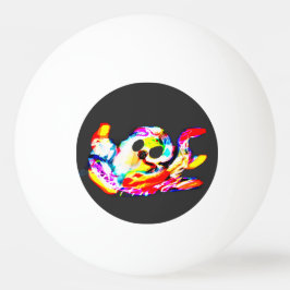 Glödande bläckfisk sommar pingisboll