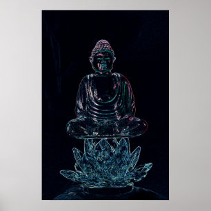 glödande buddha affisch
