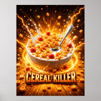 Glödande Cerealie Skål Konst Poster