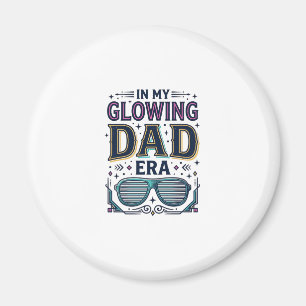 Glödande Dad Era Retro Neon Solglasögon Tröja_1 Magnet