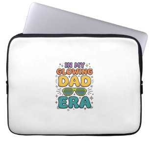 Glödande Dad Era Retro Solglasögon Dad T-Shirt Des Laptop Fodral