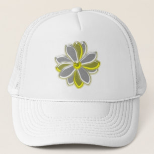 Glödande Daisy FLOMHAT Truckerkeps