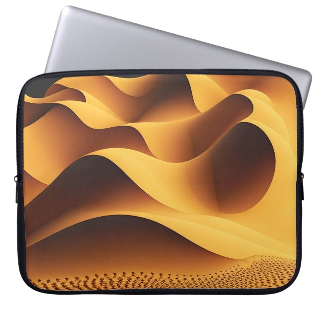 Glödande dalar laptop fodral (Framsidan)