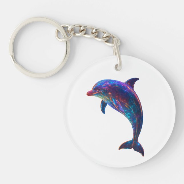Glödande delfin konst  (Framsidan)