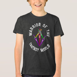 Glödande fantasienergisvärd för barn t shirt