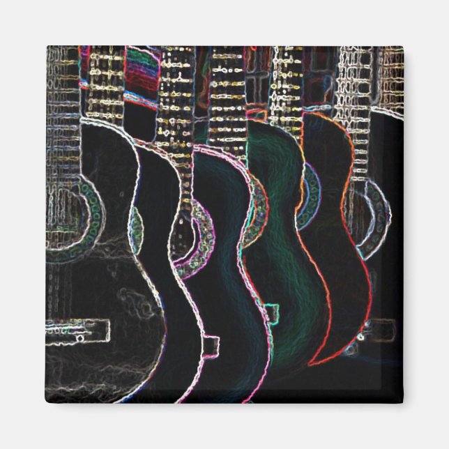 glödande GETARZ Magnet (Framsidan)