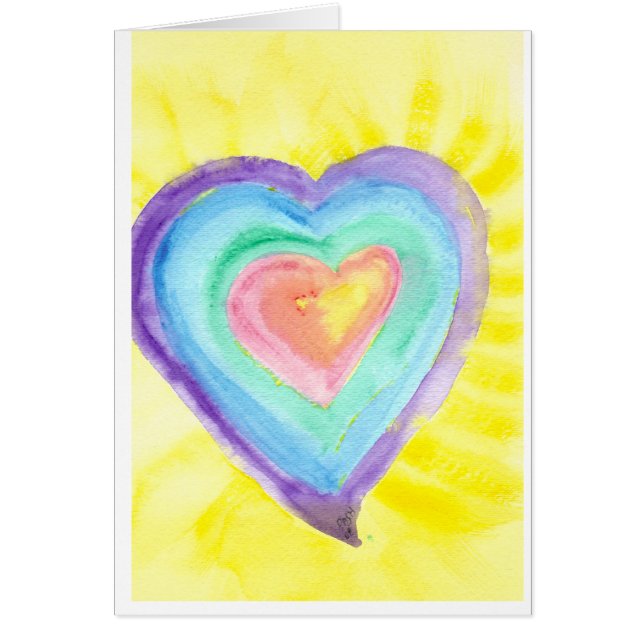 Glödande hjärta OBS kort (Framsidan)