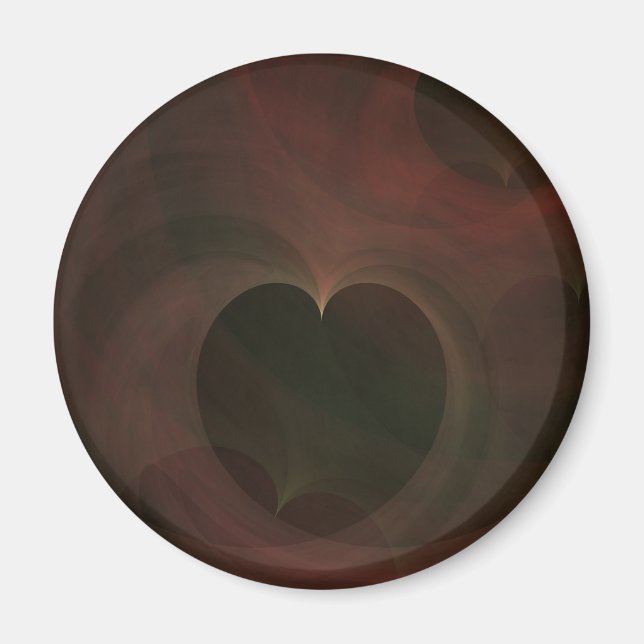 Glödande hjärtan magnet (Framsidan)