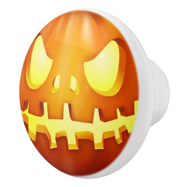 Glödande jack o lantern för rolig Halloween pumpa Knopp (Höger)