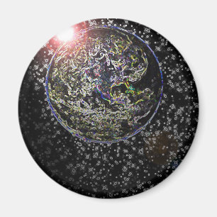 glödande jord magnet
