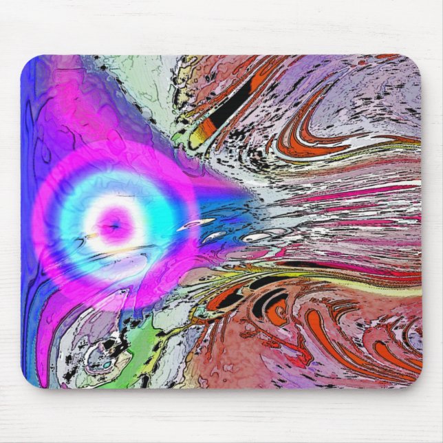 Glödande komet musmatta (Framsidan)