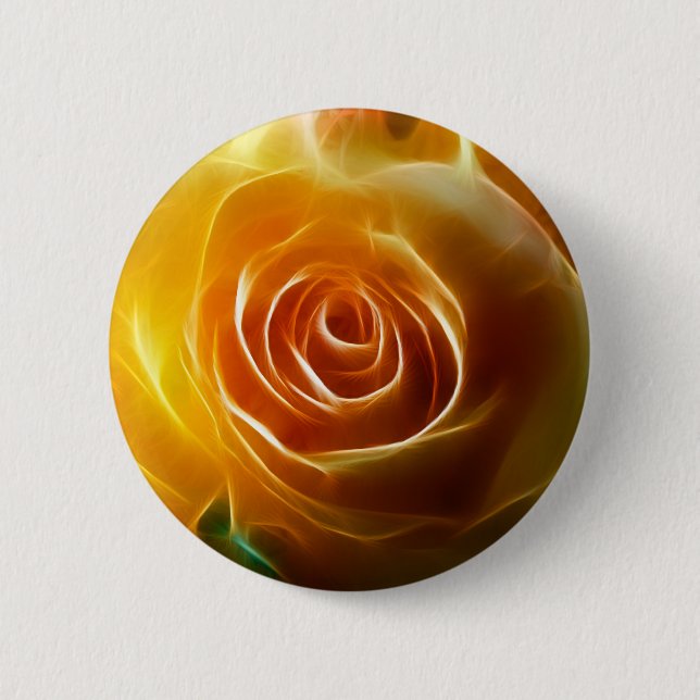 Glödande konst för blomma för gul knapp (Framsida)