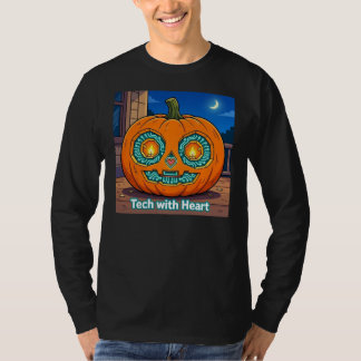 Glödande krets-pumpa - Herr Långärmad T-shirt