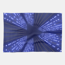 glödande ljus kökshandduk