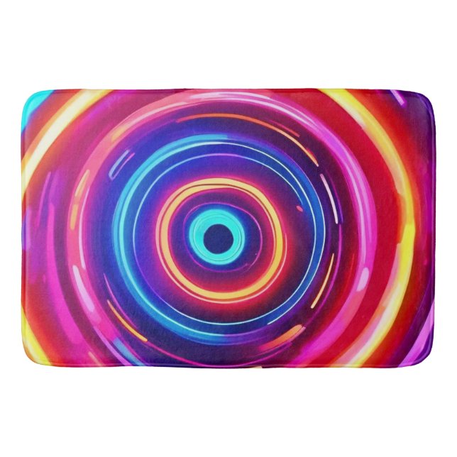 Glödande ljus Vortex Badrumsmatta (Framsidan)