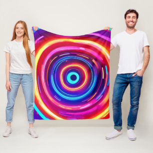 Glödande ljus Vortex Fleecefilt
