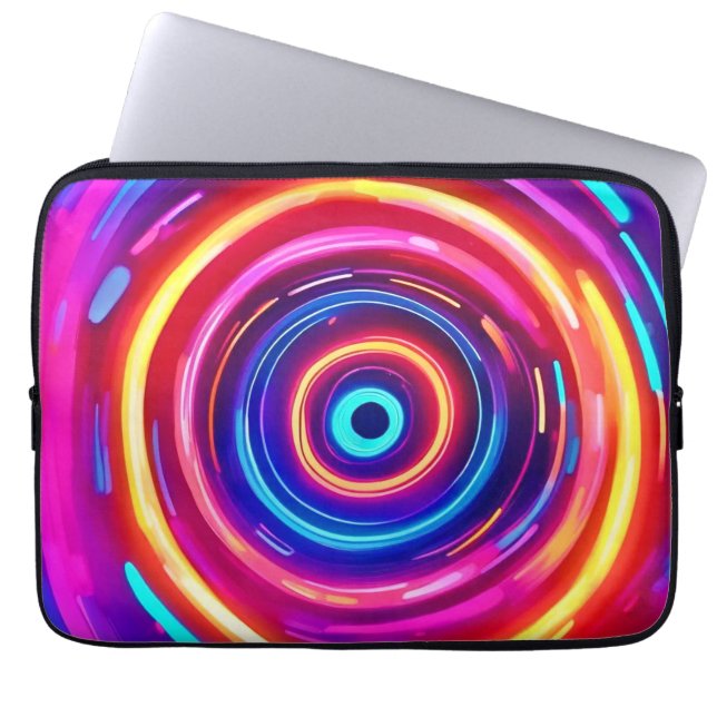 Glödande ljus Vortex Laptop Fodral (Framsidan)